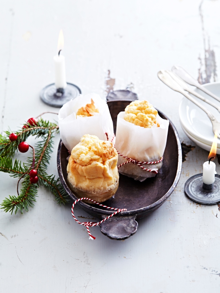 Soufflé van champignons en Sbrinz AOP op artisjokbodem