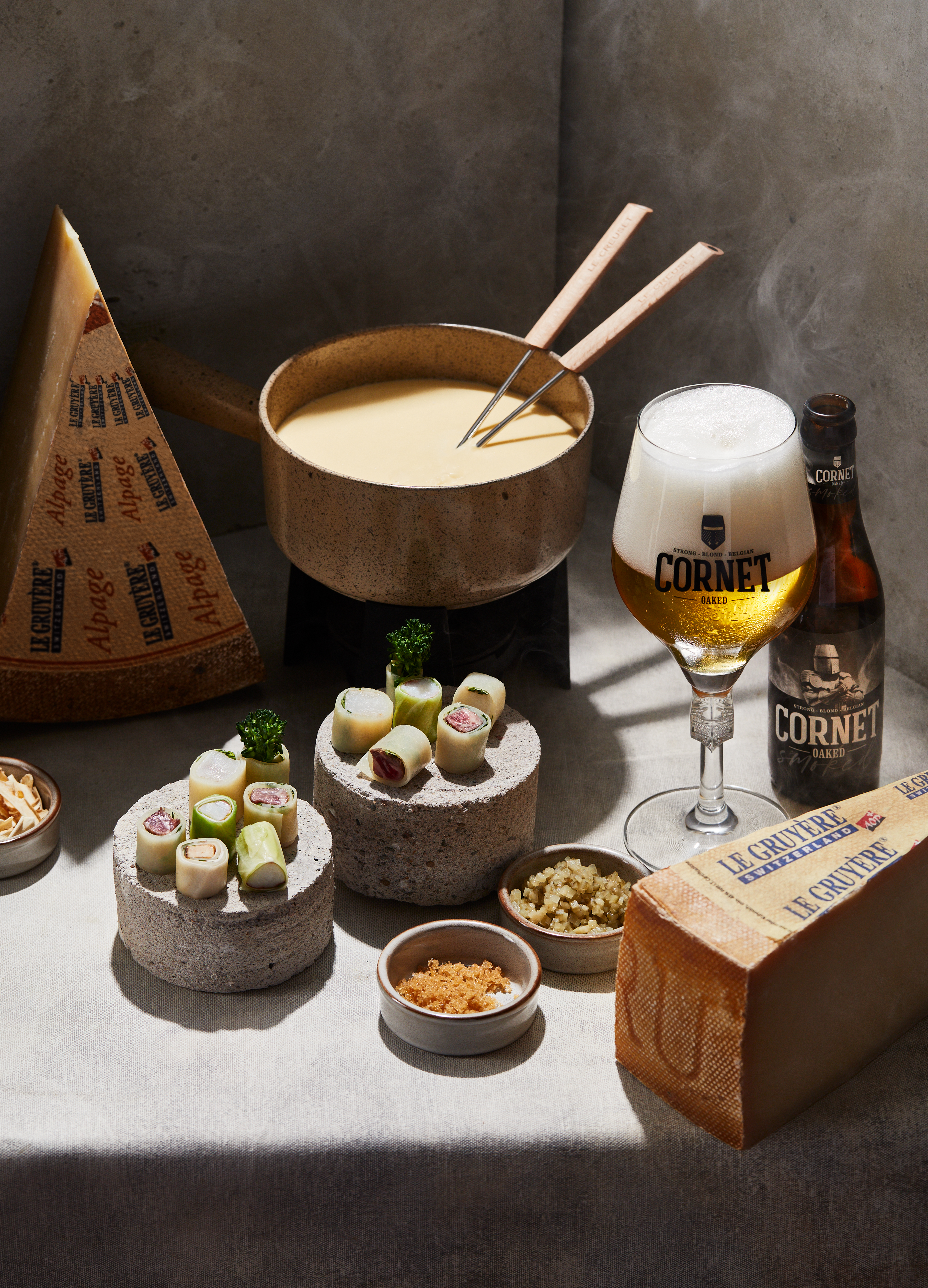 Fondue met Cornet Smoked als pairing